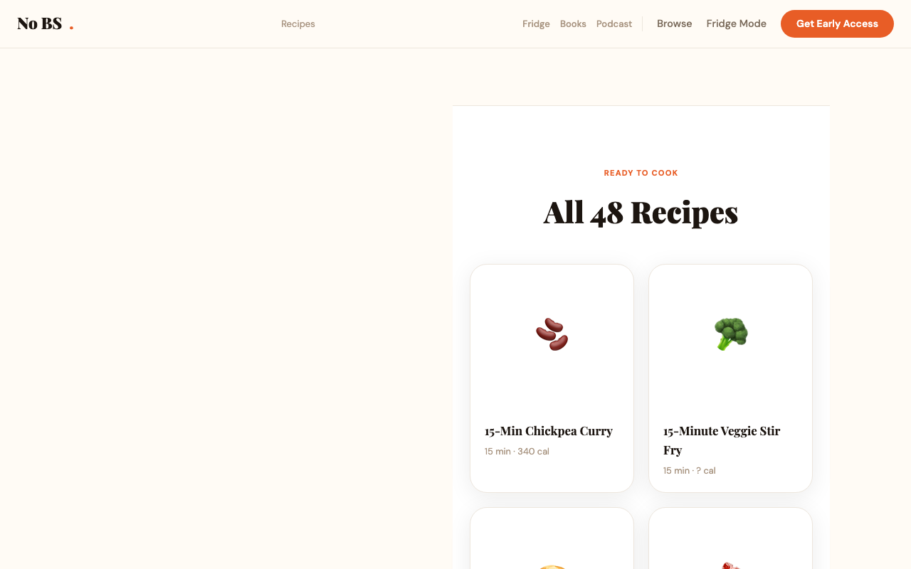No BS Recipes